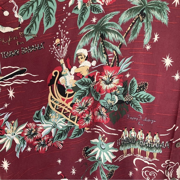 Tommy Bahama Christmas Button Down - Picture 2 of 3